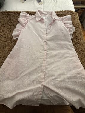 crown & ivy seersucker dress - size L